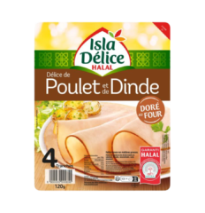 Isla délice poulet et dinde doré au four