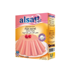 Alsa flan sucré fraise  45g