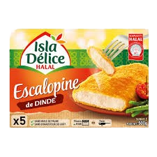 ISLA DELICE Escalopine de dinde halal 4 pièces 500g