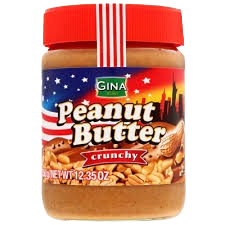 Beurre d'arachide crunchy GINA 350g
