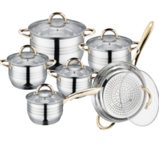 BATTERIE DE CUISINE A INDUCTION ROYALY LINE 1231G 12 PIECES