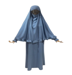 Abaya bleu foncé