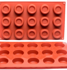 Moule silicone 15 savarins Ronds