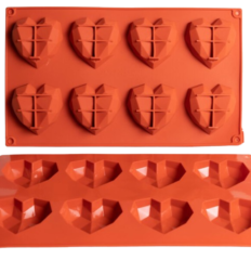 Moule silicone 12 Format Cœur