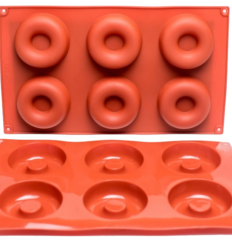 Moule silicone 6 Anneaux Donuts
