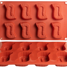 Moule silicone 8 rectangle à stries
