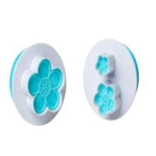 Découpoir à poussoir Fleur lot de 2