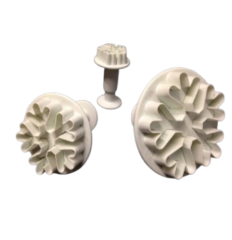 Lot 3 emporte pièce piston flocons neige simple