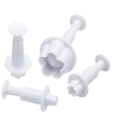 Lot de 4 emporte pièces piston Blossom