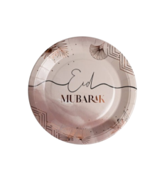 Assiettes Laya Rose gold Eid Mubarak