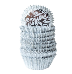 Caissettes Oriental Rond Argent x40