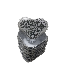 Caissettes Oriental Coeur Argent x40