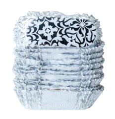 Caissettes Oriental Ovale Argent x40