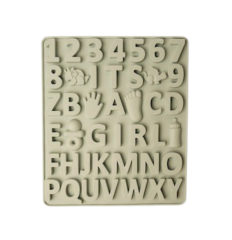 Moule en silicone Alphabet et Chiffres
