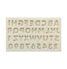 Moule de modelage Alphabet et chiffres