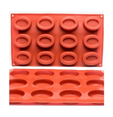 Moule silicone 12 savarins ovales