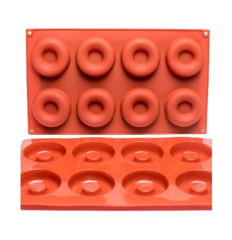Moule silicone 8 anneaux Donuts