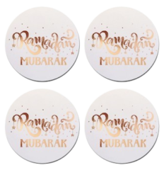 Stickers or/blanc Ramadan Mubarak