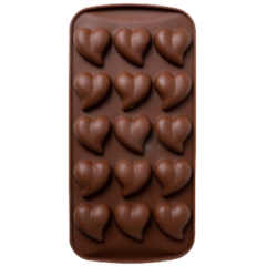 Moule en silicone Cœur biais