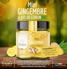 Miel gingembre et jus de citron BIO