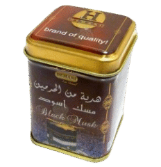 Boite de Musc solide noir Hemani - Black Musk (musc)