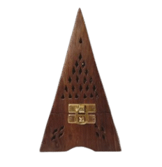 Encensoir en bois traditionnel pyramidal