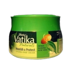 Vatika Crème Coiffante "Douceur et Brillance" à base d'AMANDE -140ml