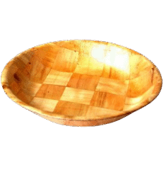 Plat creux en bois (40 cm) - Gassaa