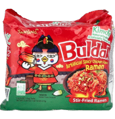 Buldak, Ramen sauté, Poulet épicé, Kimchi, 5 sachets, 135 g