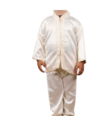 Jabador enfant 2 pièces blanc cassé