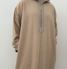 Djellaba marocaine hiver - Beige