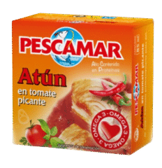 PESCAMAR Atún en tomate picante 80g