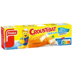 FINDUS Croustibat 100% colin d'Alaska MSC 18 pièces 540g