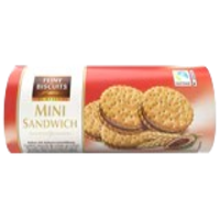 Mini sandwich biscuits fourrés de crème au cacao 180g
