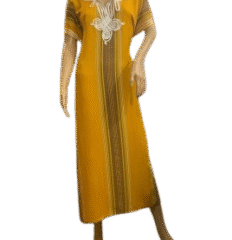 Gandoura marocaine - Jaune d'or