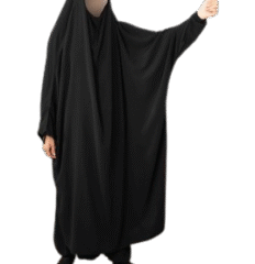 Jilbab 2 pièces sarouel - Noir